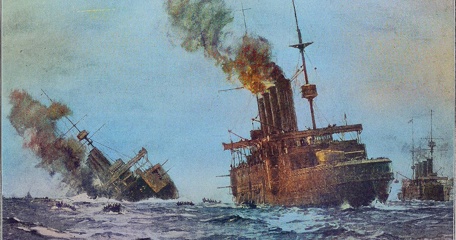 Thrilling Stories Of The Great War On Land And Sea, In The Air, Under The Water (1915) (14761576186) Aboukir Sinking (1) (1)