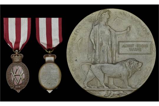 The Albert Medal And 'Dead Man's Penny' Of Albert Warne