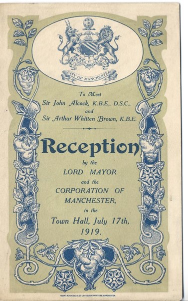 A Civic Reception Was Held For Them In Manchester