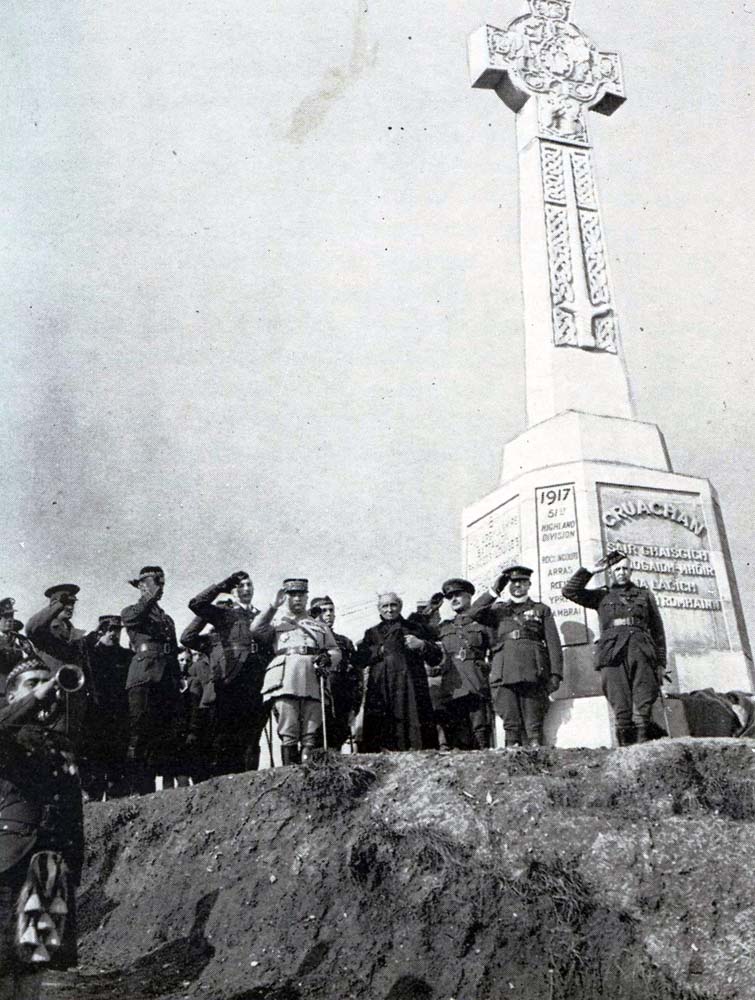 Unveiling The Panels On The Magnificent Cross At Beaumont Hamel. The Duke Is Far Right.