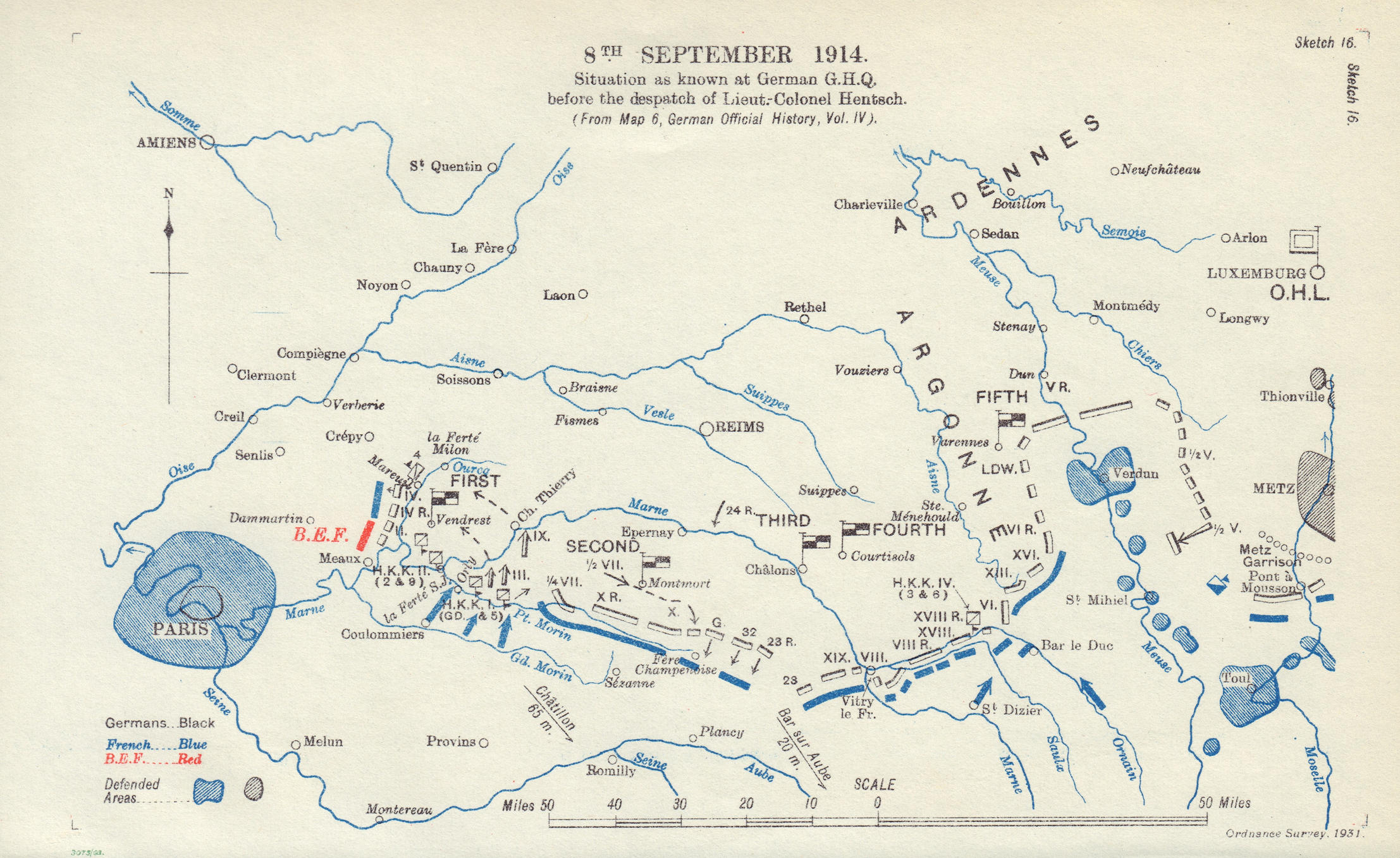 Battle Of The Marne Map