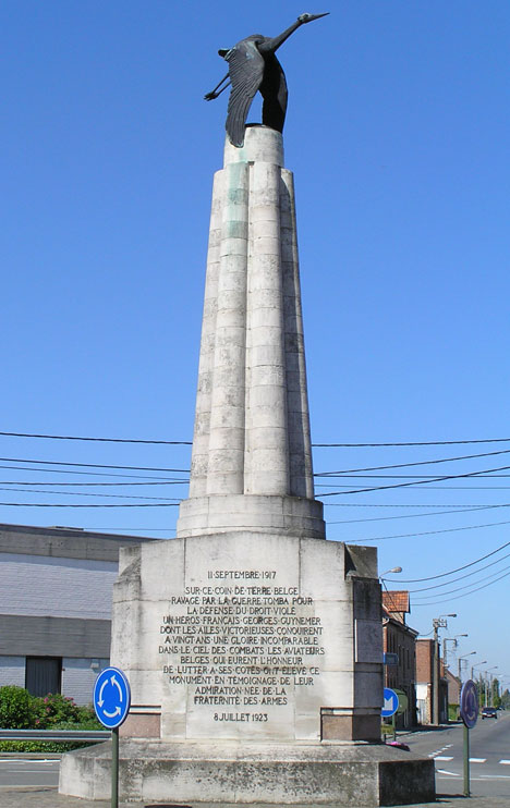 Guynemer Memorial In Poelcapelle