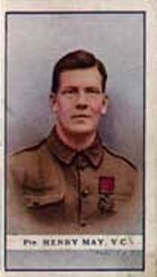 Pte Henry May VC - cigarette card