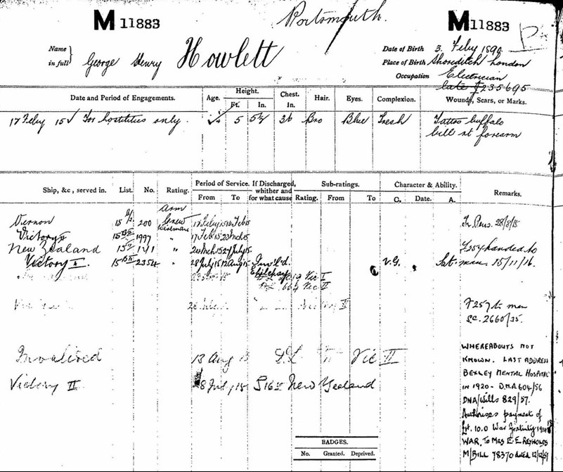 George Howlett's Second Naval Enlistment
