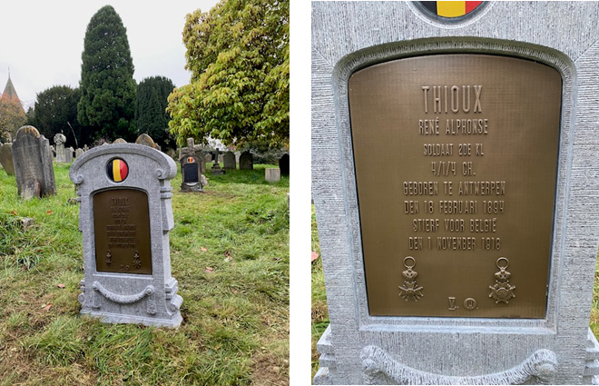 Private R.A. Thioux Headstone