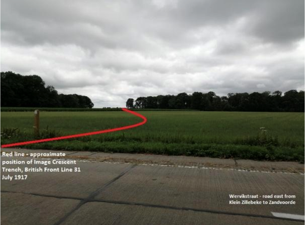 Crescent Trench British Front Line , 31 July 1917 (Photo)