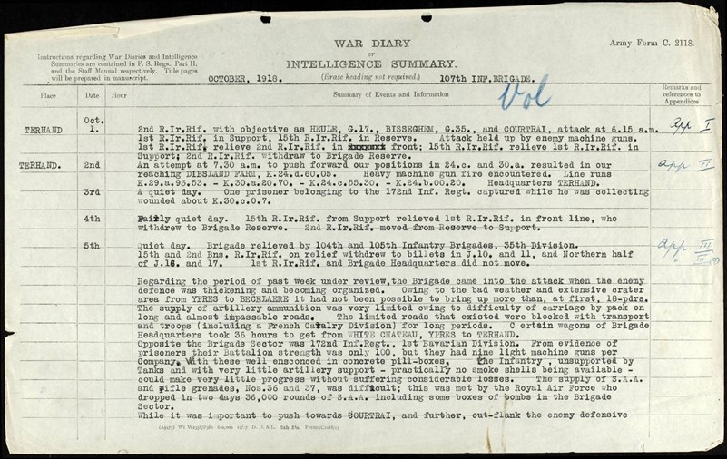 The Brigade War Diary