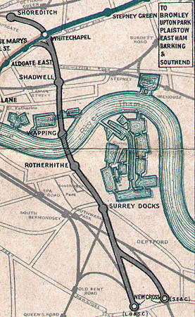 Old Kent Road East London Railway 1915