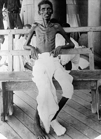 An Emaciated Indian Army Soldier Who Survived The Siege Of Kut