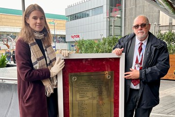 Railway workers’ WWI plaque finds new home at Birmingham New Street