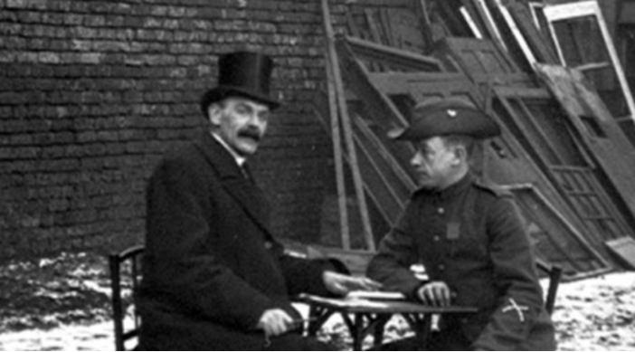 Charles Ward Being Interviewed By Ralph Pringle