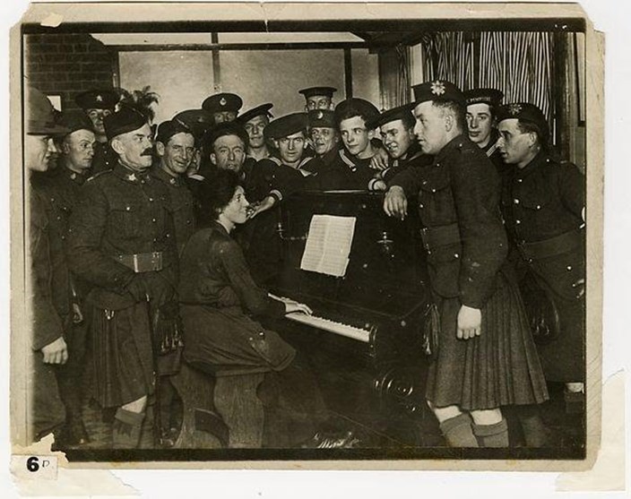 Entertainment In A YMCA Hut