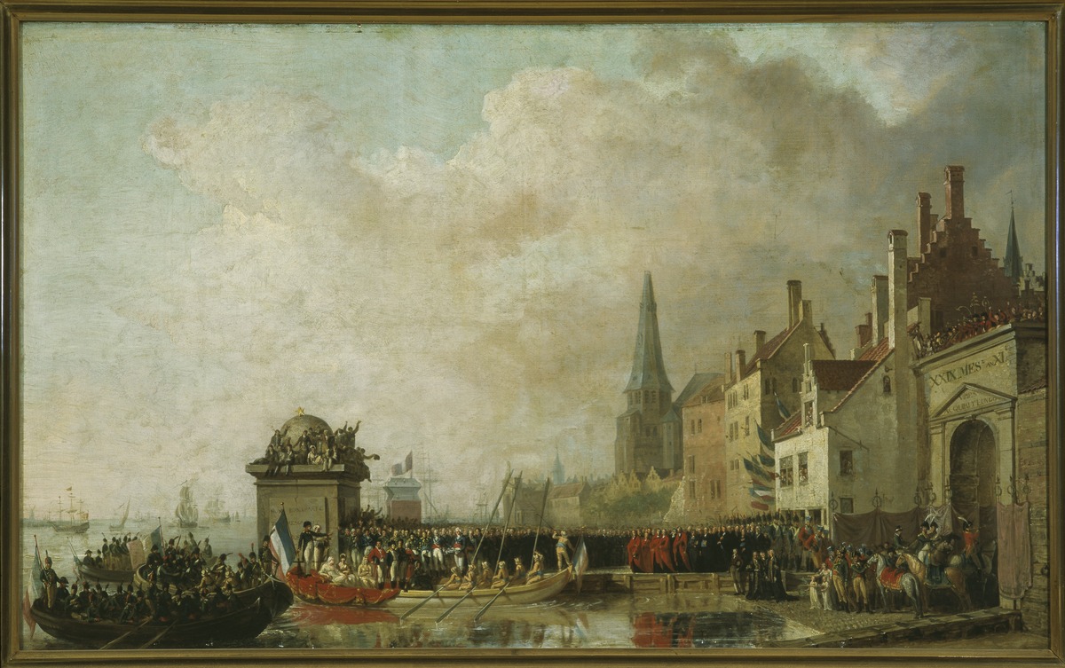 Studie Voor Het Schilderij 'Intrede Van De 1Ste Consul Napoleon Te Antwerpen In 1803', Mattheus Ignatius Van Bree, Ca 1803, MAS