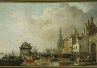 Studie Voor Het Schilderij 'Intrede Van De 1Ste Consul Napoleon Te Antwerpen In 1803', Mattheus Ignatius Van Bree, Ca 1803, MAS