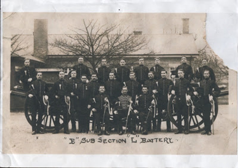 'B' Sub Section Of 'L' Battery RHA In 1914. Image Courtesy Of Kenneth Whetlor Blogs