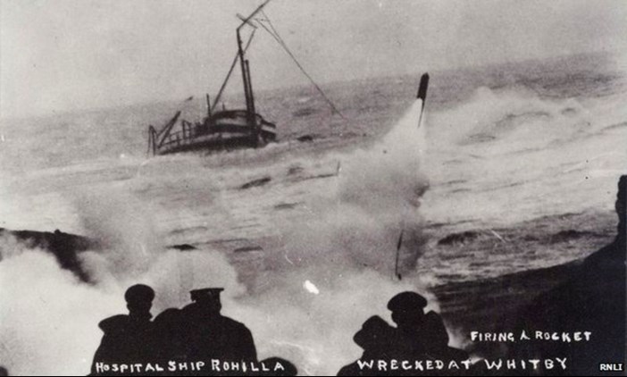 Rohilla Wrecked At Whitby