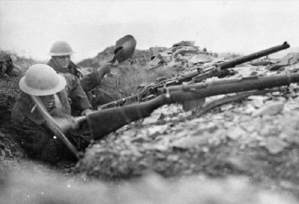 British Infantry Entrenched Near Doiran