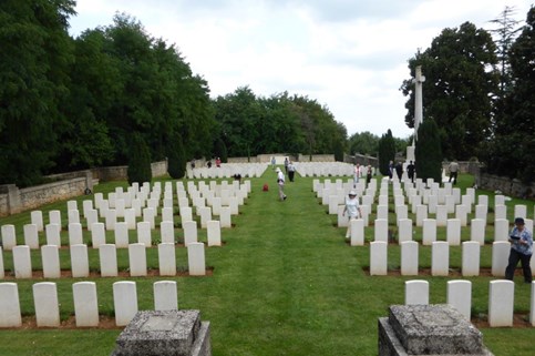 Giavera Cemetery Taken From The Memorial.