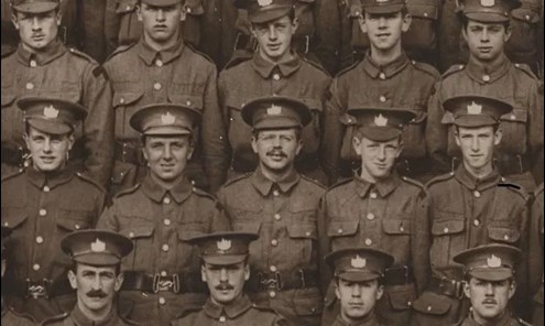 A Group Picture With Ivor Centre In The Middle Row