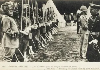 Lord Kitchener Reviewing Indian Troops Wwi 4435833.Jpg