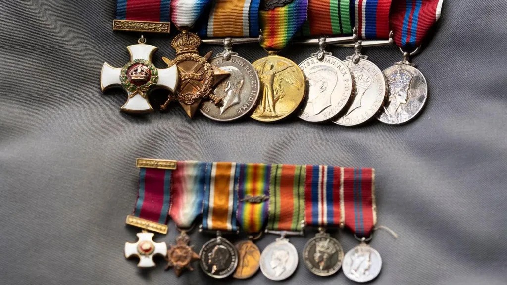 The Medals Awarded To Sir Thomas Bradford Are Now On Display At The Story Image Dli Archive