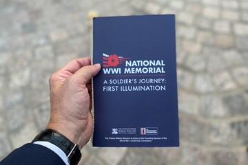 The First Illumination of the new World War One memorial 'A Soldier's Journey' by sculptor Sabin Howard in Washington DC on 13th September 2024 with photographs by Attila Szalay-Berzeviczy.