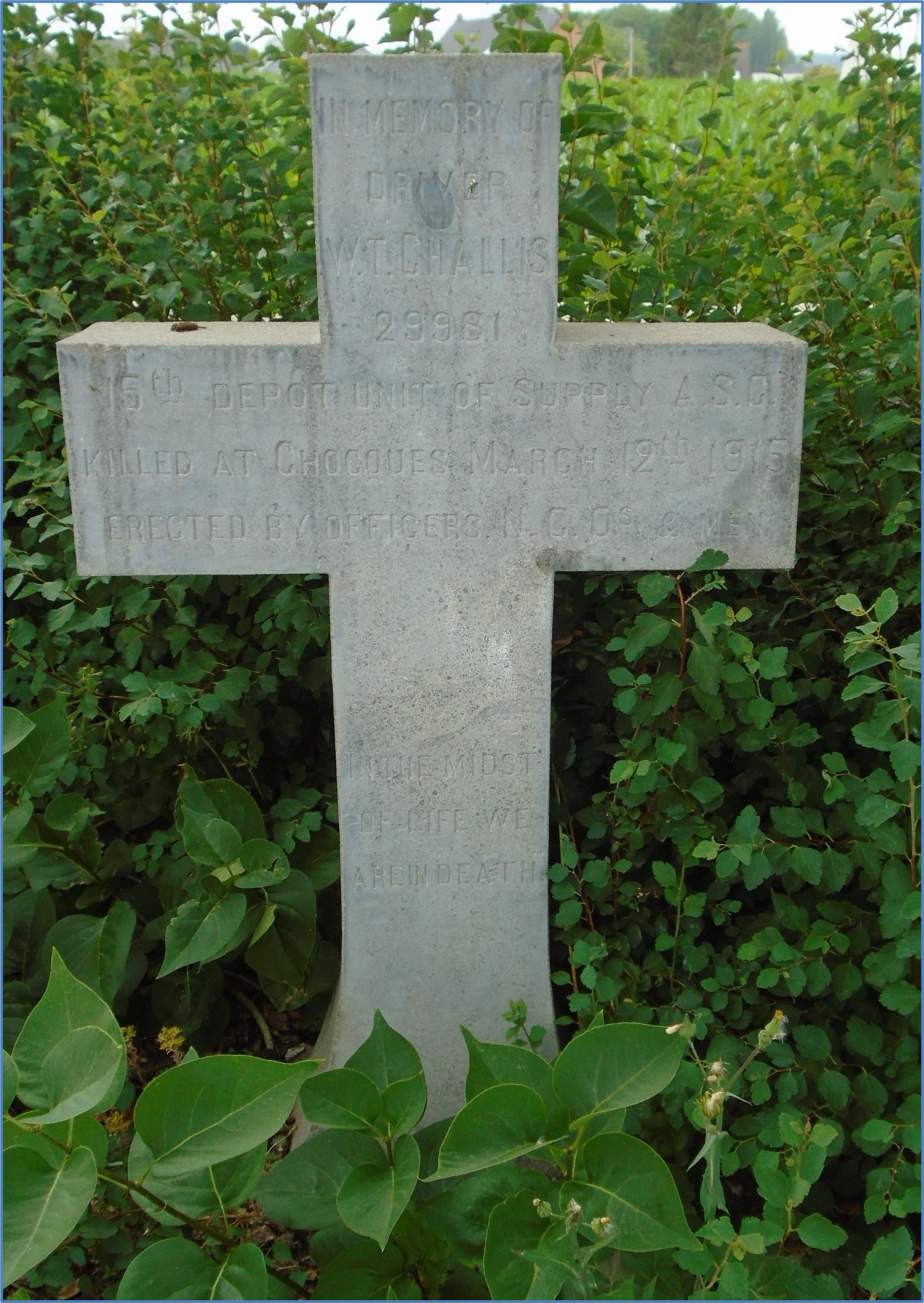 Driver Challis, ASC, Headstone