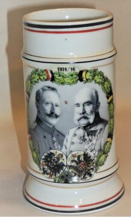 A German Regimental Beerstein