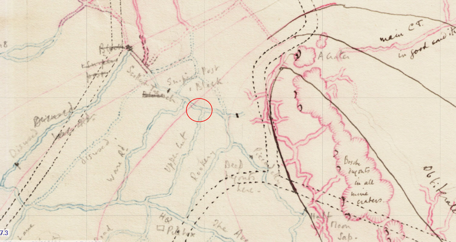 Intersection Of Upper Cut And Scottish Trench