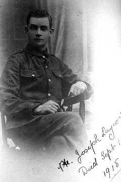15 September 1918: Joseph Laycock