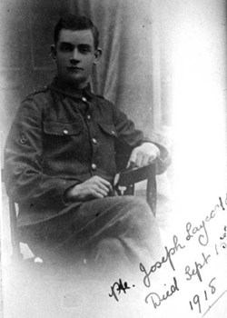 15 September 1918: Joseph Laycock