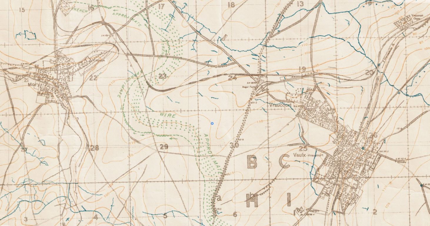 Trench Map, March 1918