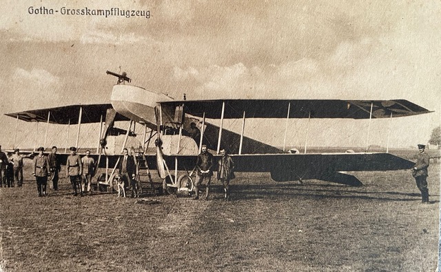 Gotha And Crew With Visitors Complete With Dog