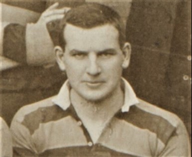 Percy Fussell In His Northampton Saints Jersey