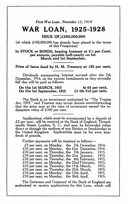 War Loan 1925 1928