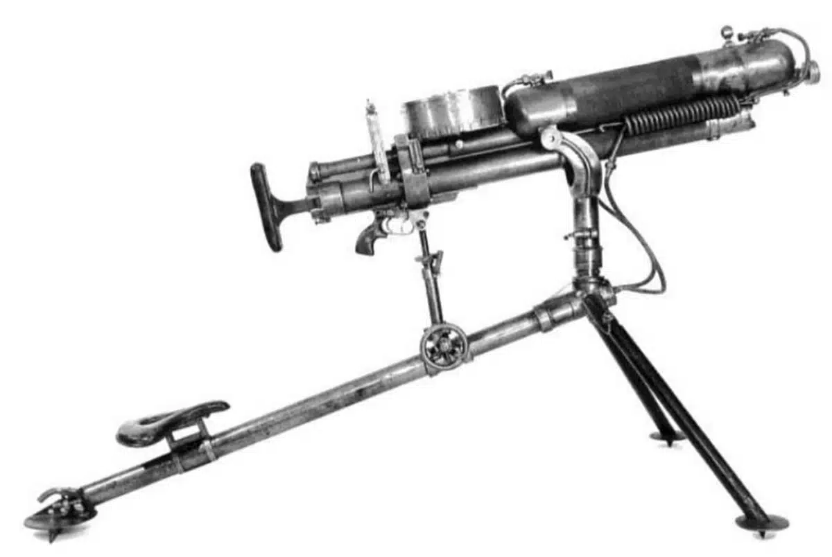 Samuel Mclean's Gas Operated Water Cooled Machine Gun (Courtesy Small Arms Review)