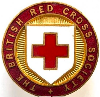 An original British Red Cross cap badge