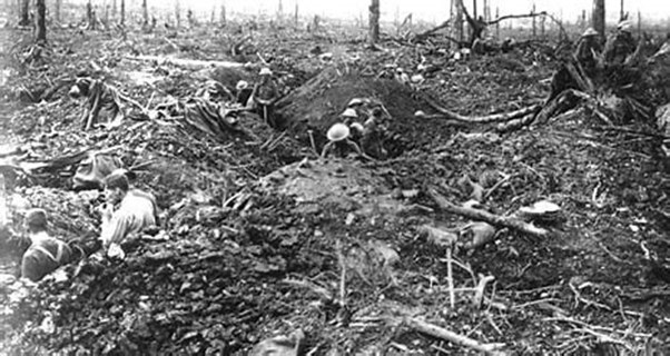 Trenches at Delville Wood 1916. (Image: blogspot.com)