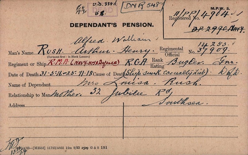 Rush Alfred William 14253