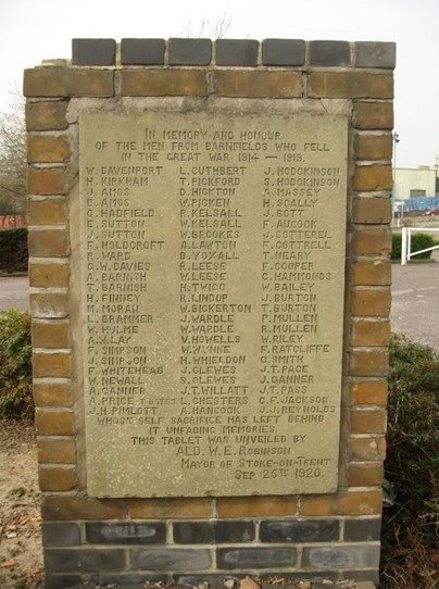 Barnfields Memorial 2