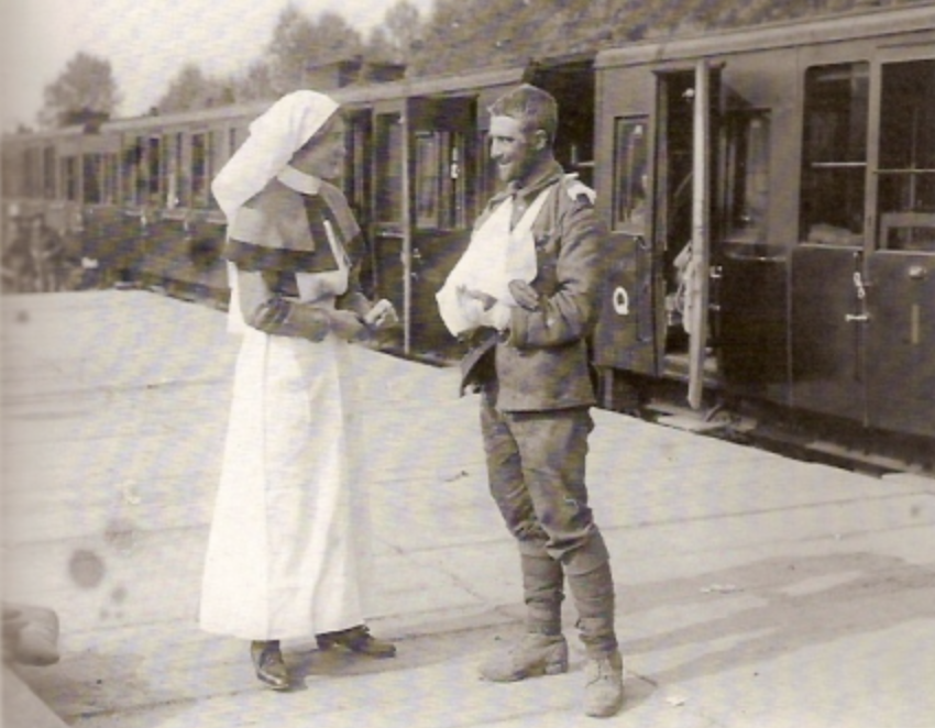 Soldier And Nurse Ambulance Train