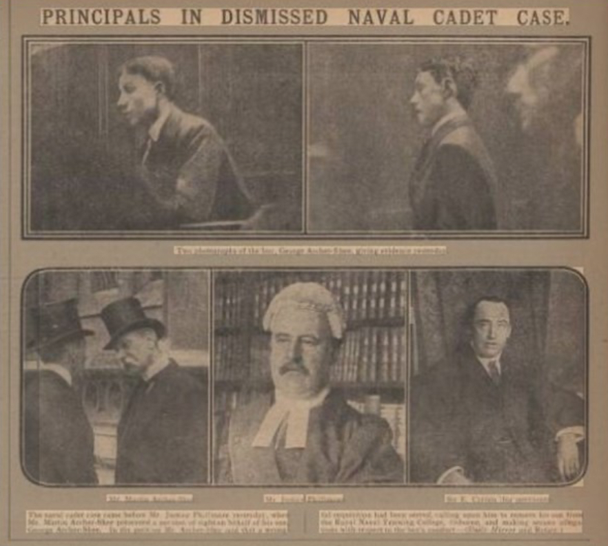 A Daily Mirror Picture Of The Principals In The Case