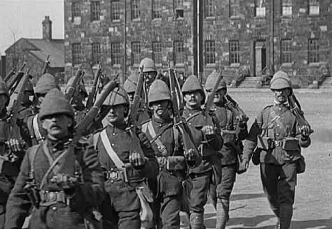 East Lancashire Regiment Returning From The Boer War (1902)