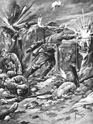 Anderson In Action On 12 March (From Deeds That Thrill The Empire)