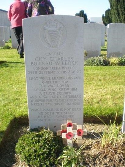The Headstone For Guy Willock