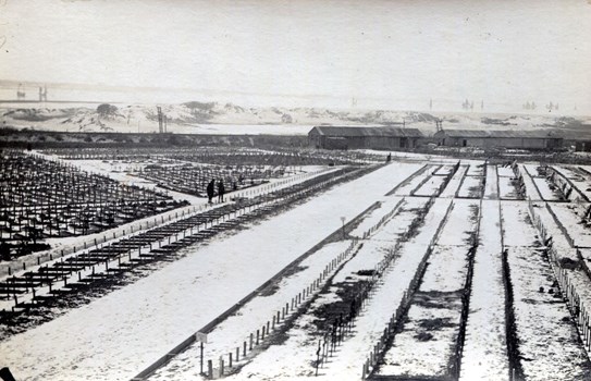 Etaples Military Cemetery In The Snow 1919
