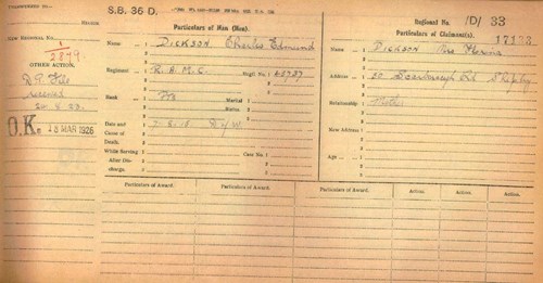 The 'Dependents' Ledger For The Claimant Florina Dickson