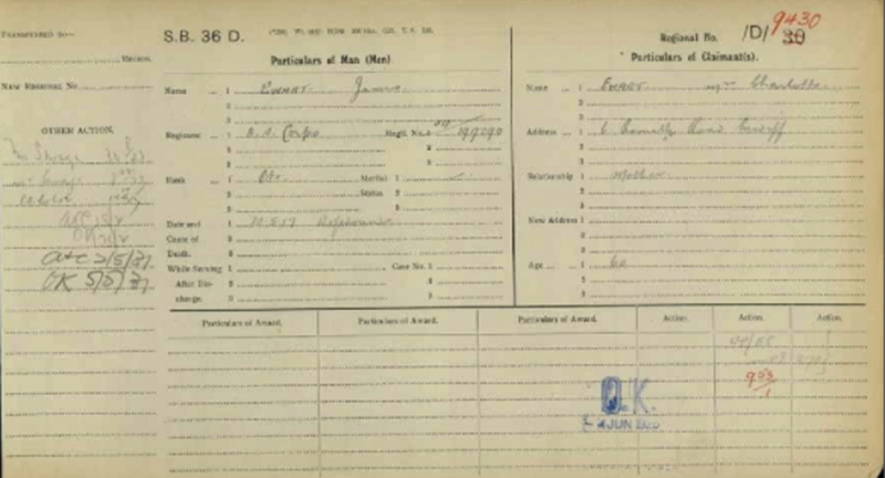 Pension Record James Ewart