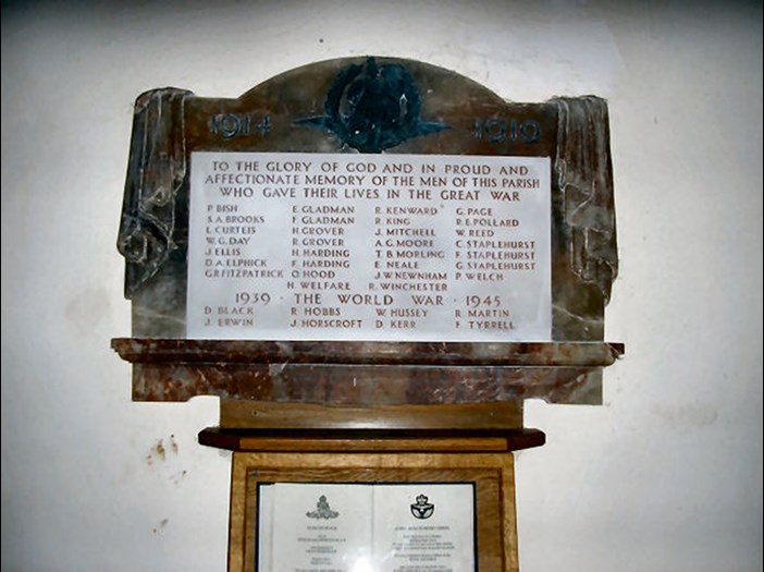 The Roll Of Honour In Fletching Church