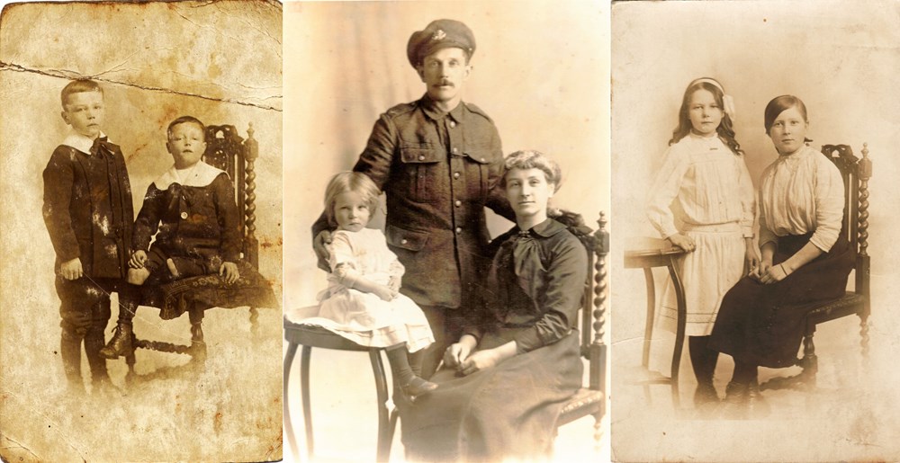 Hayes Home On Leave, Possibly Early 1917